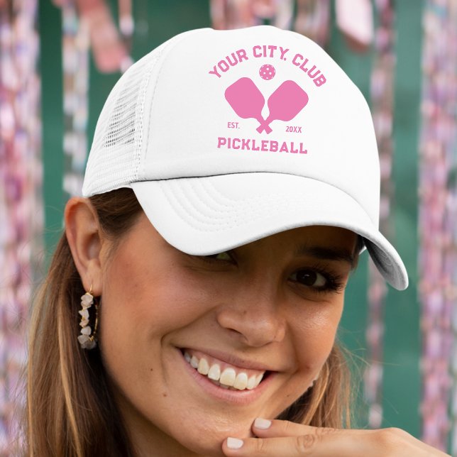 Gorra De Camionero Personalizado de Pickleball Club Team Player (Subido por el creador)