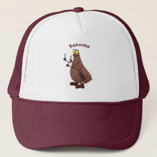 Gorra De Camionero Personalizado de pulgas fea hambrienta