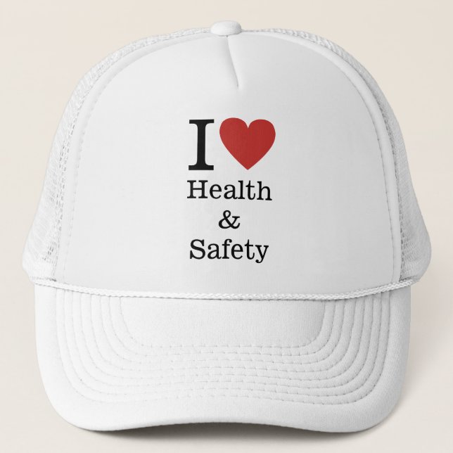 Gorra De Camionero ❤️ PERSONALIZADO de Salud y Seguridad (Anverso)