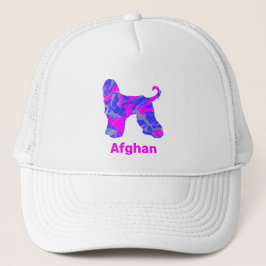 Gorra De Camionero Personalizado de silueta rosada de perrito anillad