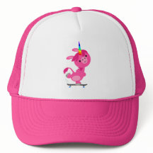 Personalizado de Skateboarding de Cute Unicorn