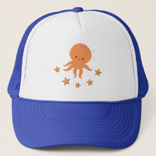 Gorra De Camionero Personalizado de Starfish de Octopus Cute