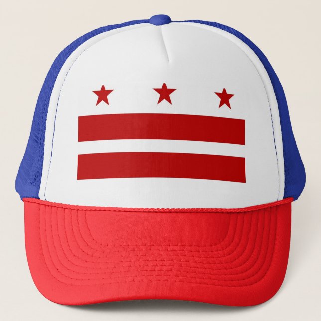 Gorra De Camionero Personalizado de Washington DC (Anverso)