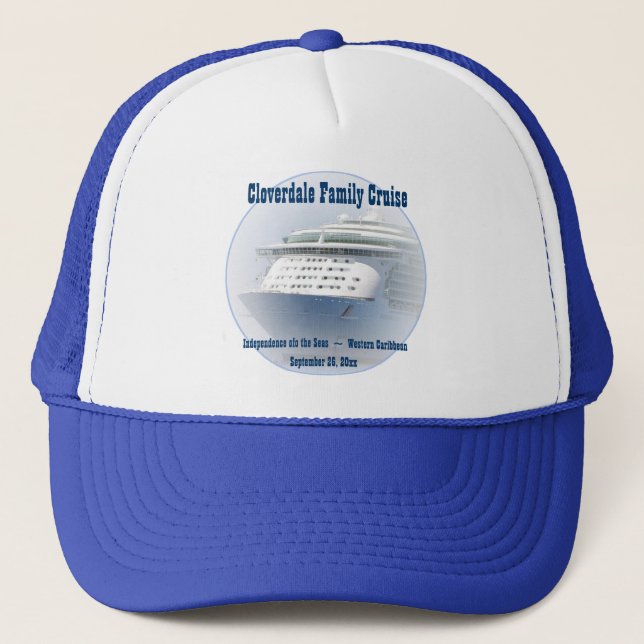 Gorra De Camionero Personalizado del barco de cruceros (Anverso)