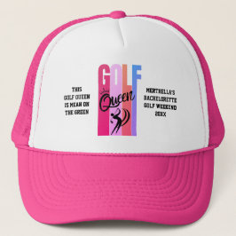 Gorra De Camionero Personalizado del GOLF QUEEN de las mujeres