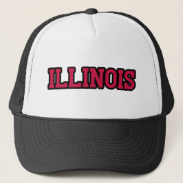 Gorra De Camionero Personalizado Del Orgullo De Illinois