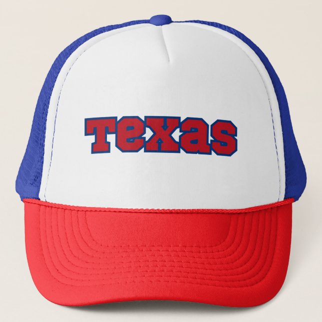 Gorra De Camionero Personalizado del Orgullo del Estado de Texas (Anverso)