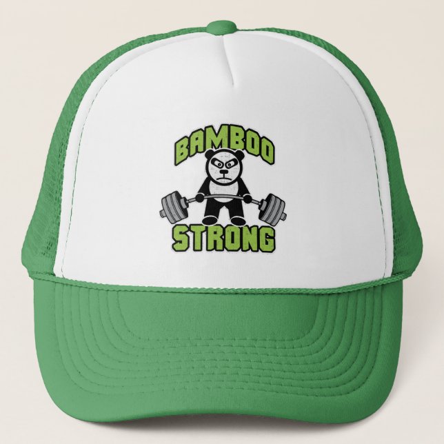 Gorra De Camionero Personalizado del oso panda - Bamboo fuerte - Muer (Anverso)