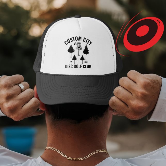 Gorra De Camionero Personalizado Disk Golf Club & City Name Gift para (Subido por el creador)