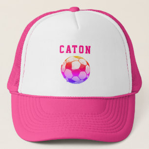 Gorra De Camionero Personalizado el fútbol infantil rosa