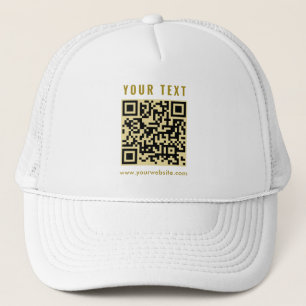 Gorra De Camionero Personalizado Elegant Scan Me QR Code Template Gol