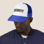 Gorra De Camionero Personalizado Elegante Plantilla Moderna Seguridad<br><div class="desc">Plantilla Moderna Elegante Azul Blanco Y Real Crea Tu Propio Gorra De Seguridad De Camionero Fotográfico Con Logotipo De Imagen.</div>