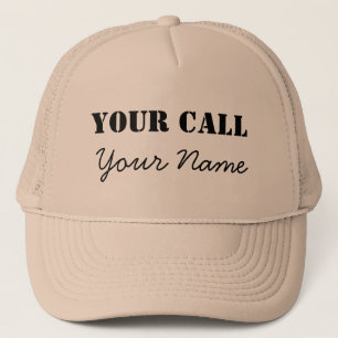 Gorra De Camionero Personalizado Ham Radio Call Rótulo