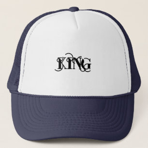 Gorra De Camionero Personalizado KING Nombre Elegante para hombres co