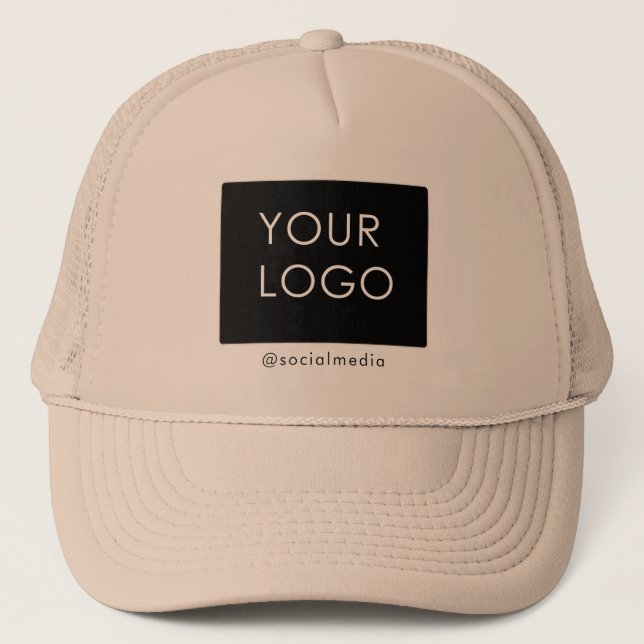 Gorra De Camionero Personalizado Logo Company Business Social Media (Anverso)