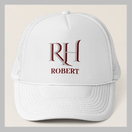 Gorra De Camionero Personalizado Monogramn Name Ball