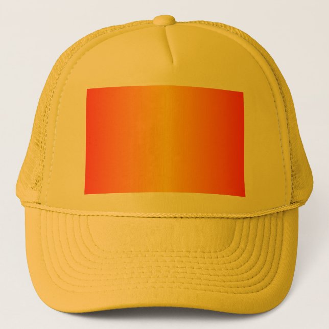 Gorra De Camionero Personalizado Naranja oscuro amarillo (Anverso)