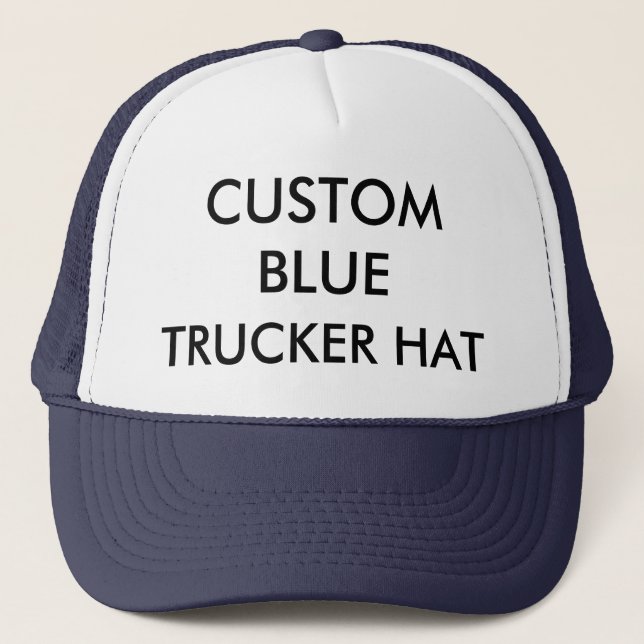 Gorra De Camionero Personalizado NAVY AZUL Y TRUCKER BLANCO (Anverso)
