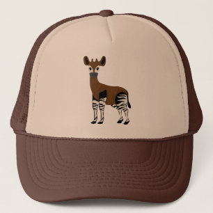 Gorra De Camionero Personalizado Okapi, animal Majestic Okapi, amante
