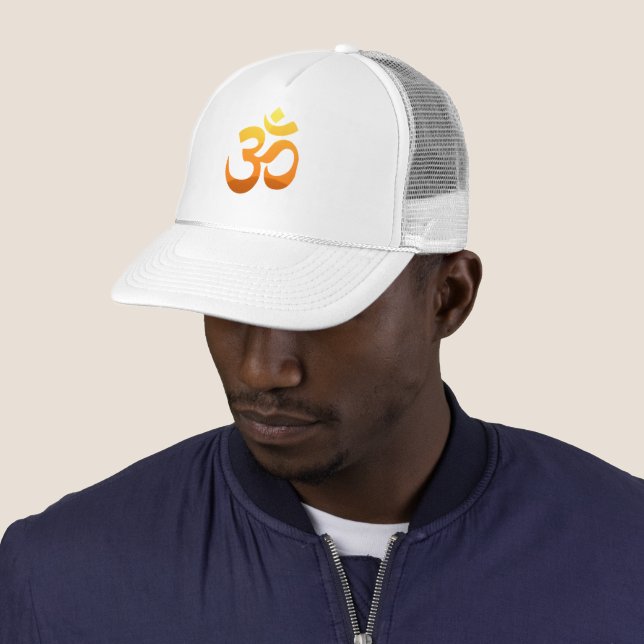 Gorra De Camionero Personalizado Om Mantra Symbol Hombres Mujeres Bla (In situ)
