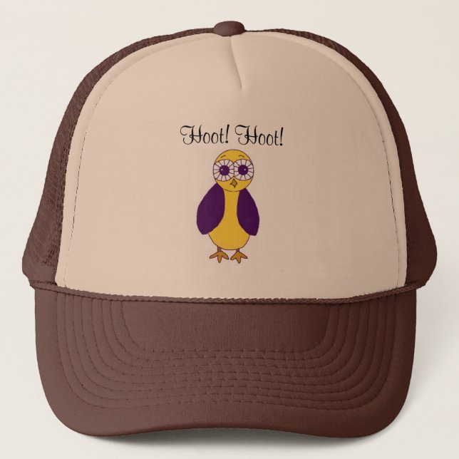 Gorra De Camionero Personalizado Owl (Anverso)