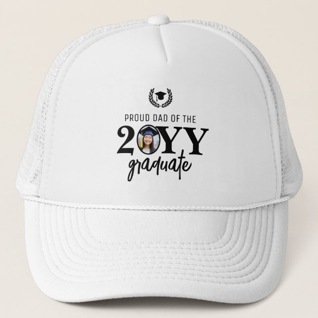 Gorra De Camionero Personalizado padre orgulloso moderno de padre gra (Anverso)