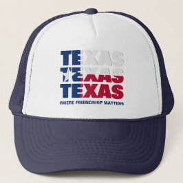 Gorra De Camionero Personalizado patriótico TEXAS FLAG