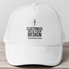 Gorra De Camionero Personalizado Personalizable de empresa en blanco 