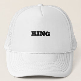 Gorra De Camionero Personalizado personalizado King Nombre de texto C