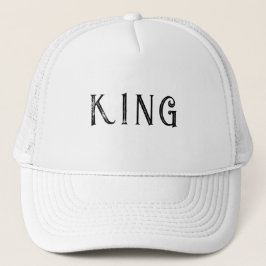 Gorra De Camionero Personalizado personalizado King Nombre de texto C