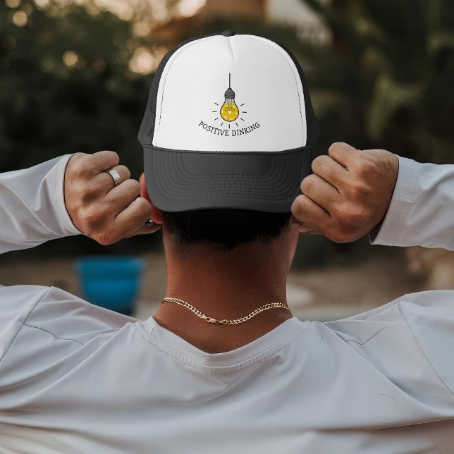 Gorra De Camionero Personalizado Positivo Dinking Pickleball Divertid (Subido por el creador)