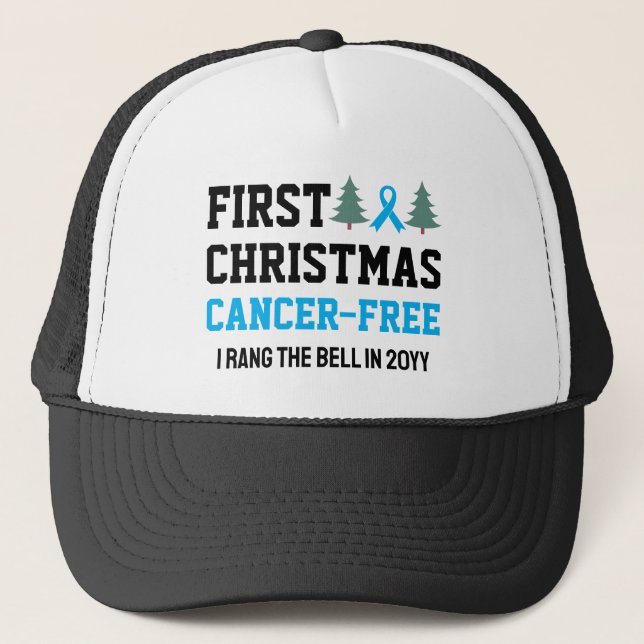 Gorra De Camionero Personalizado PRIMER NAVIDAD sin cáncer de próstat (Anverso)