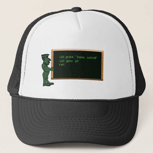 Gorra De Camionero Personalizado profesor de Ciencias de la Computaci (Anverso)