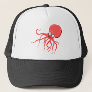 Gorra De Camionero Personalizado pulpo naranja mar rojo