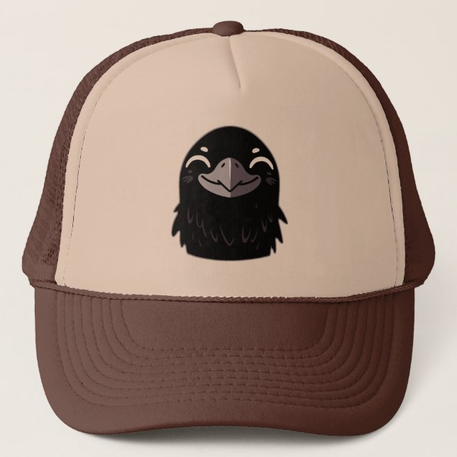 Gorra De Camionero Personalizado Raven - Sonriente (Anverso)