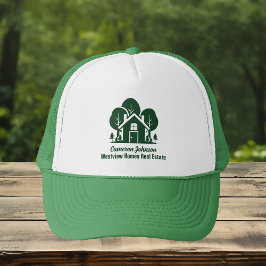 Gorra De Camionero Personalizado Real Estate Company Forest Green Rea