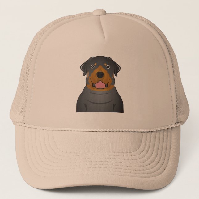 Gorra De Camionero Personalizado Rottweiler (Anverso)