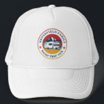Gorra De Camionero Personalizado RV Viaje por carretera Reunión de Pr<br><div class="desc">¿Viajando en familia por carretera? Personalizar este gorra retro de viaje por carretera RV para toda la familia agregando su apellido o texto personalizado, y año de la aventura. Espero que no se trate solamente del diseño genial que captó tu atención, sino del hecho de que nunca lo encontrarás en...</div>