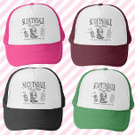 Gorra De Camionero Personalizado Scottsdale Bachelorette Party Social<br><div class="desc">Prepárate para dar la vuelta a tu soltera Scottsdale con nuestro Personalizado Scottsdale Bachelorette Party Social Club Trucker Hat! Este gorra es el accesorio perfecto para su experiencia de soltera de lujo personalizada, repleta de todos los atributos clave para hacerlo inolvidable. Diseñado para la novia y su bolso, nuestro camionero...</div>
