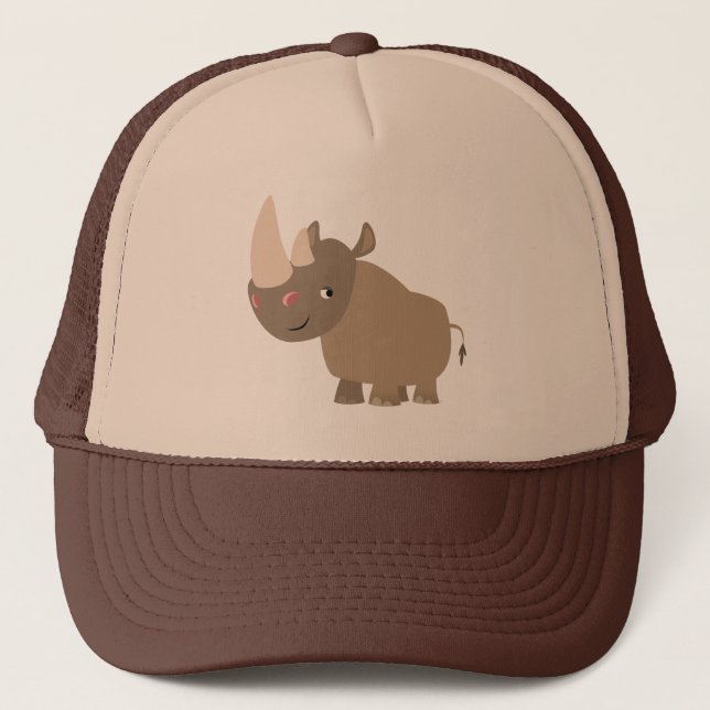 Gorra De Camionero Personalizado silencioso Rhino (Anverso)