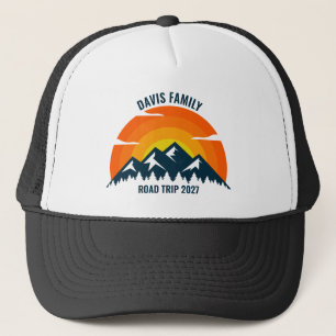 Gorra De Camionero Personalizado sindical familiar Sunset Mountain Ro