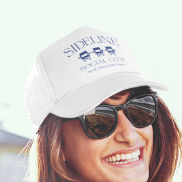 Gorra De Camionero Personalizado Sports Mom Sideline Social Club