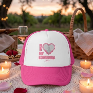 Gorra De Camionero Personalizado Te Amo Mi Novio – Agregar Foto y Nom