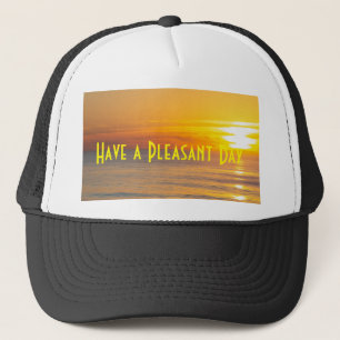 Gorra De Camionero Personalizado ten un agradable día imagen de texto