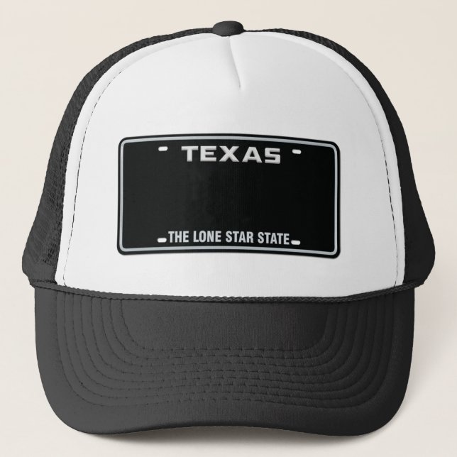 Gorra De Camionero Personalizado Texas License Plate Cap 01 (Anverso)