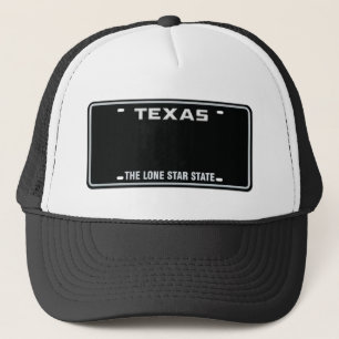 Gorra De Camionero Personalizado Texas License Plate Cap 01