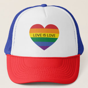 Gorra De Camionero Personalizado Texto Amo Arcoiris