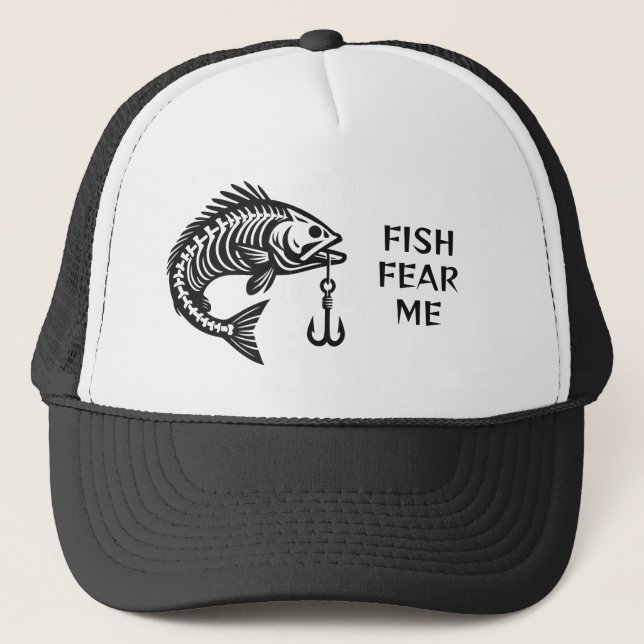 Gorra De Camionero Personalizado Texto Pescado (Anverso)