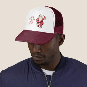 Gorra De Camionero Personalizado Textos Divertidos borrachos Santa