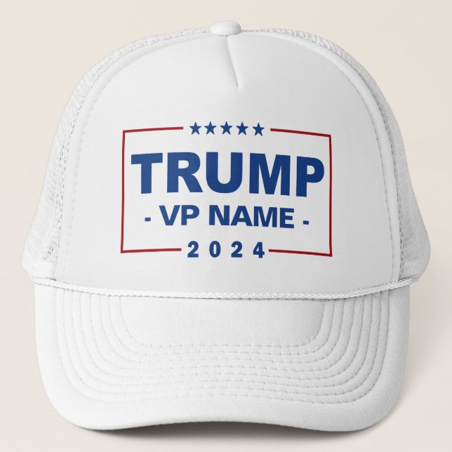 Gorra De Camionero Personalizado Trump Vicepresidente 2024 (Anverso)